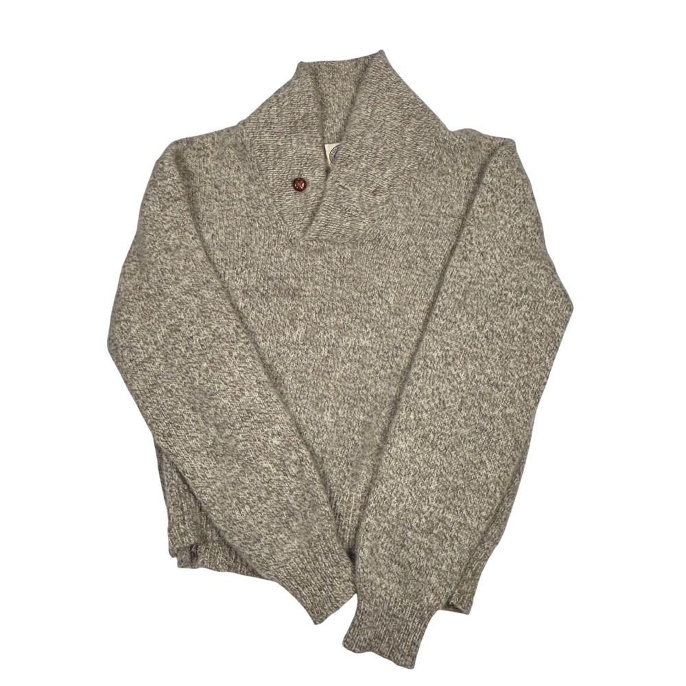 Environmental Clothing Co Shawl Collar Button Up Sweater Mens XL Made USA - Picture 1 of 6